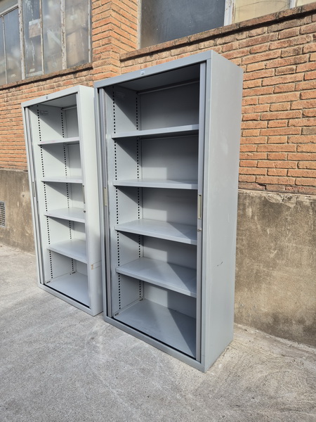 armario archivador oficina metal plastico 197.5x100x45 2u